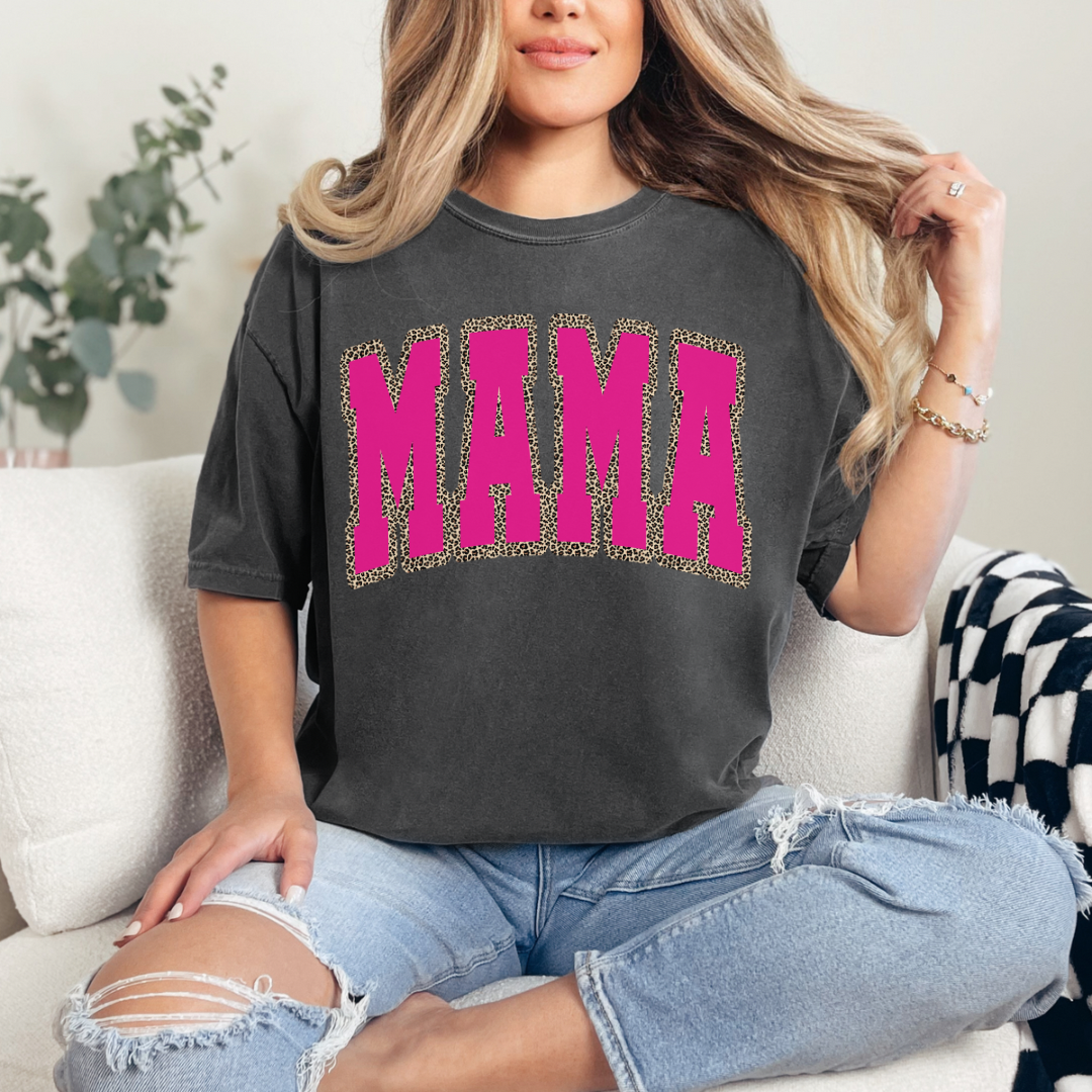 *Pre-Order* Mama Tee/Crewneck (Black OR Pink) - YOU PICK COLOR