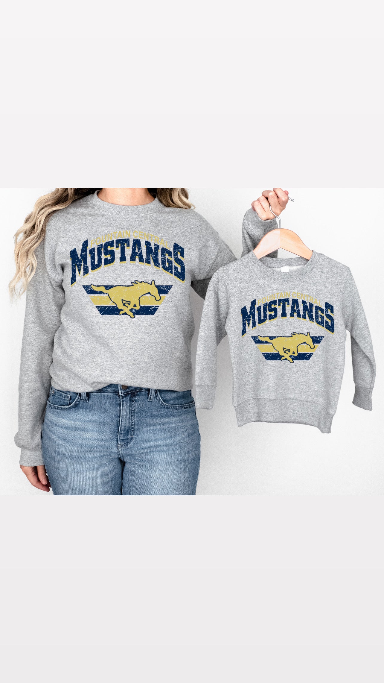 *Pre-Order* Fountain Central Mustangs Crewneck