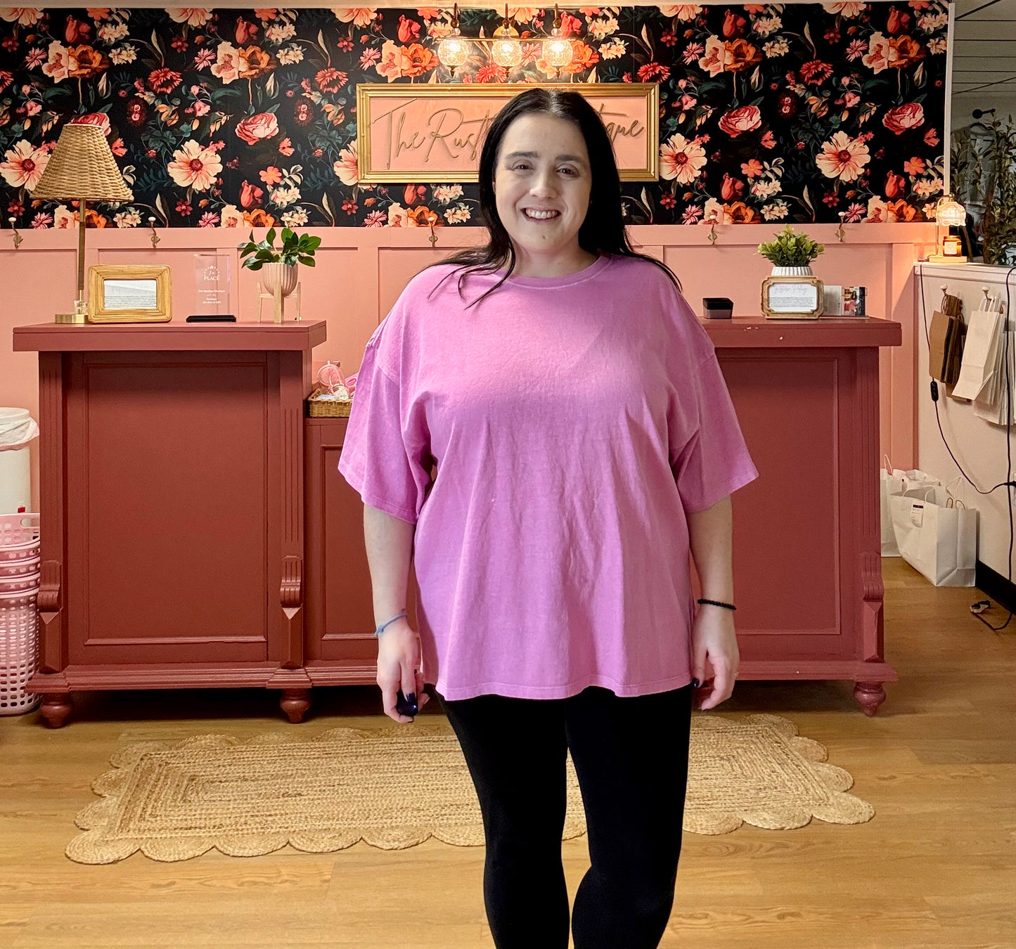 Maylee Basic Tee - Fuchsia