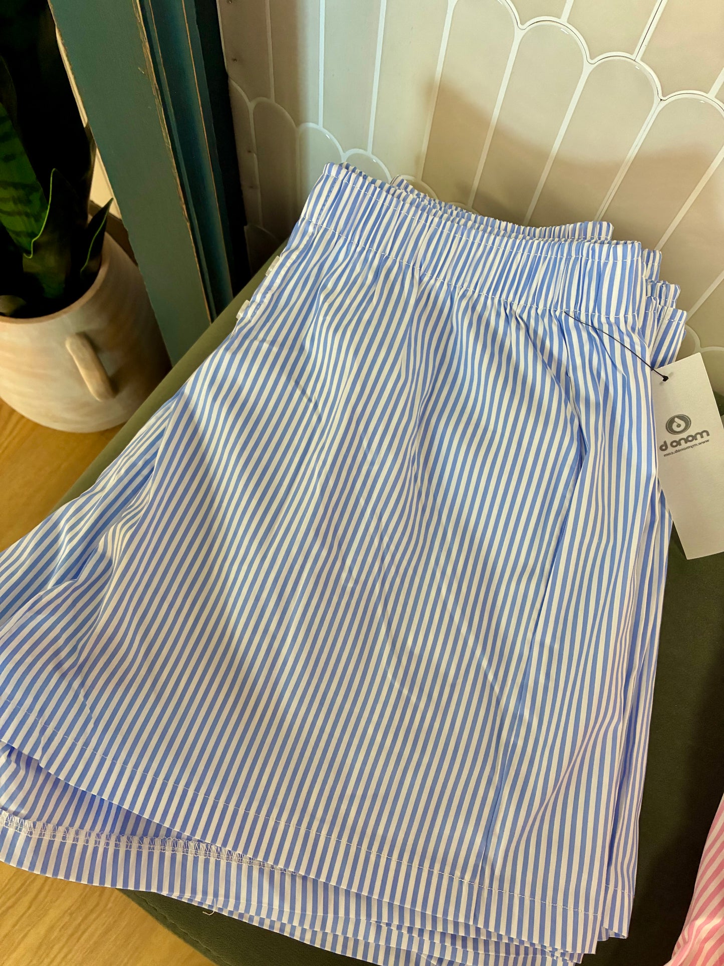 Stripe Boxer Shorts - Blue