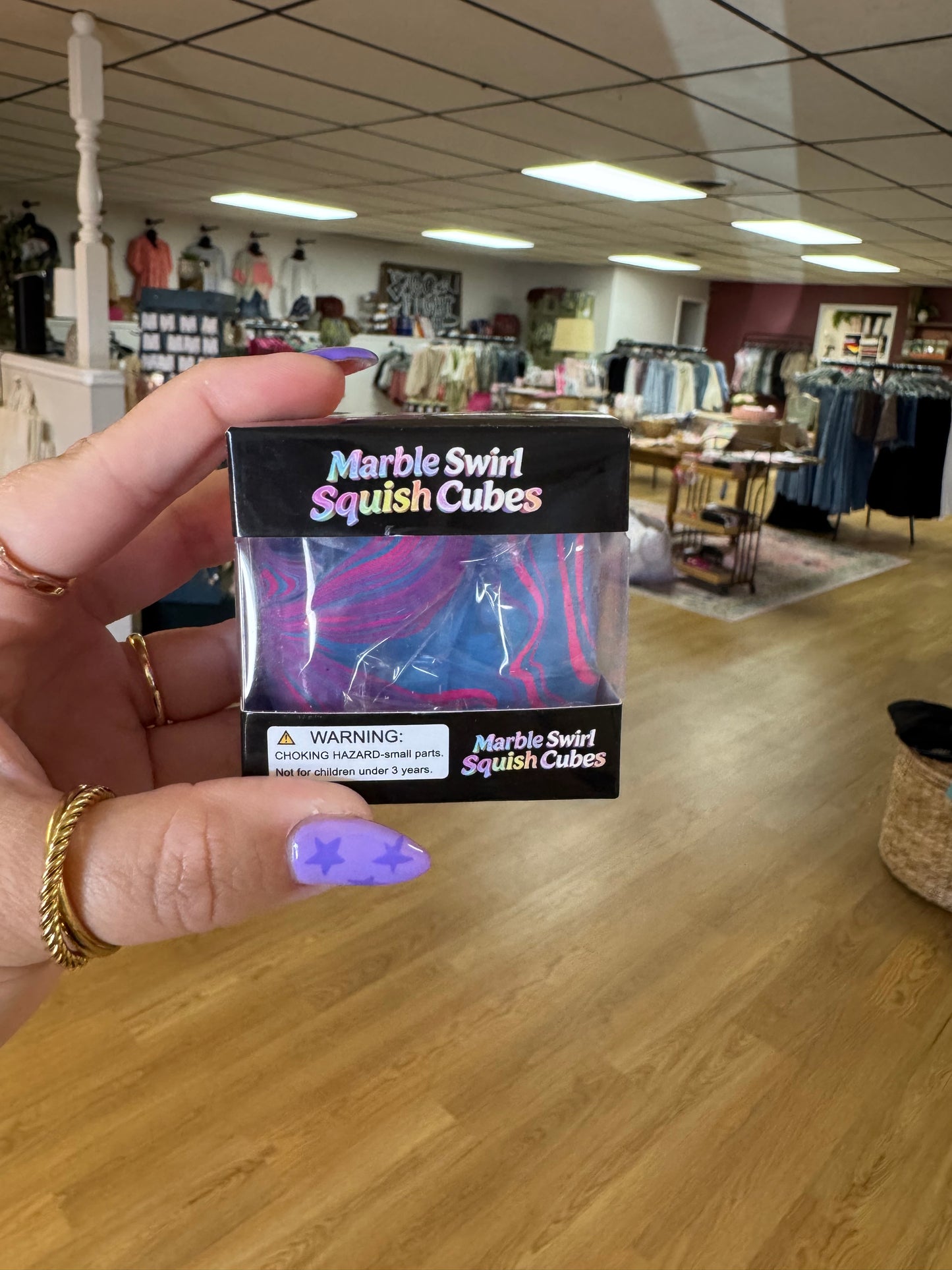 Marbled Squishy Cube (boxed)