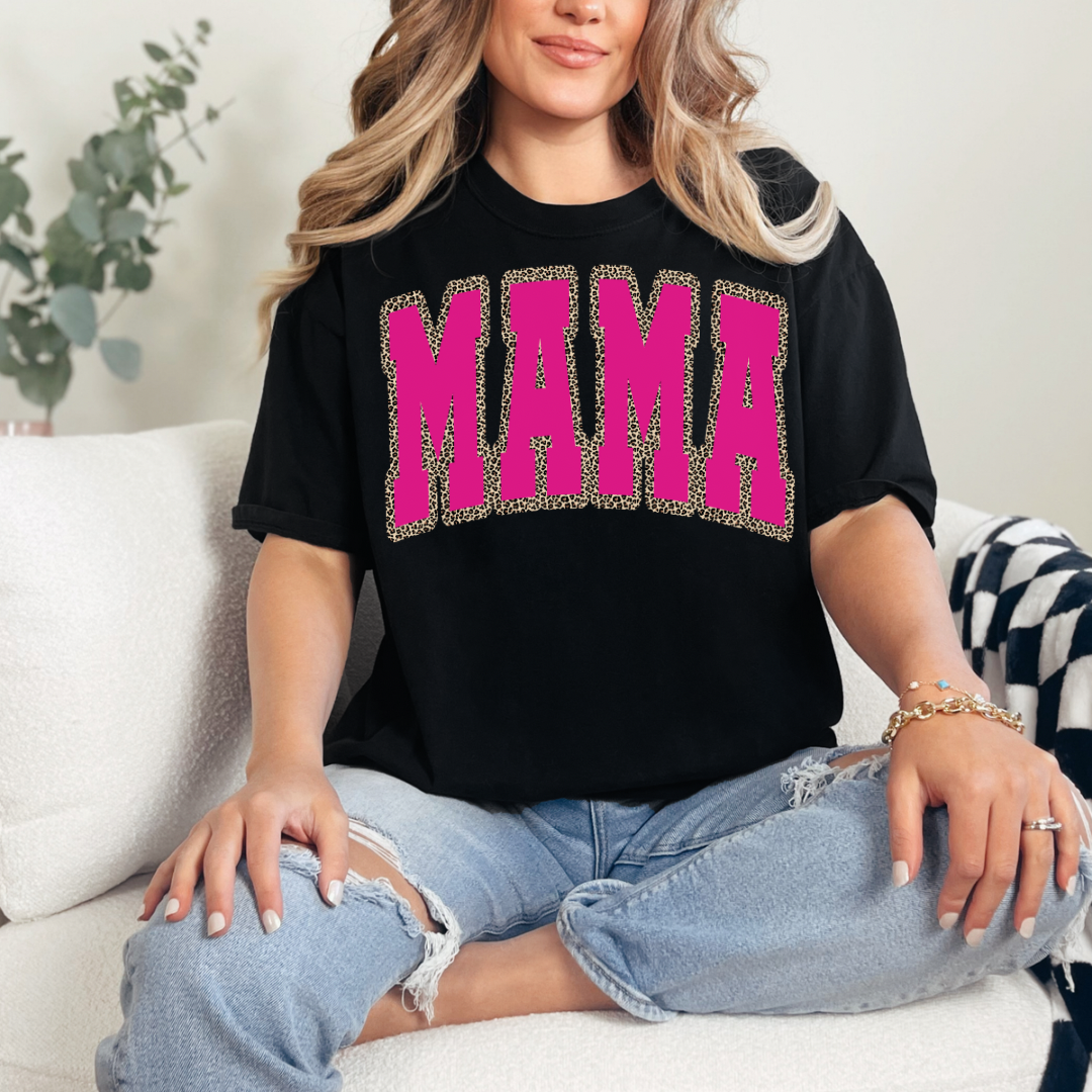 *Pre-Order* Mama Tee/Crewneck (Black OR Pink) - YOU PICK COLOR