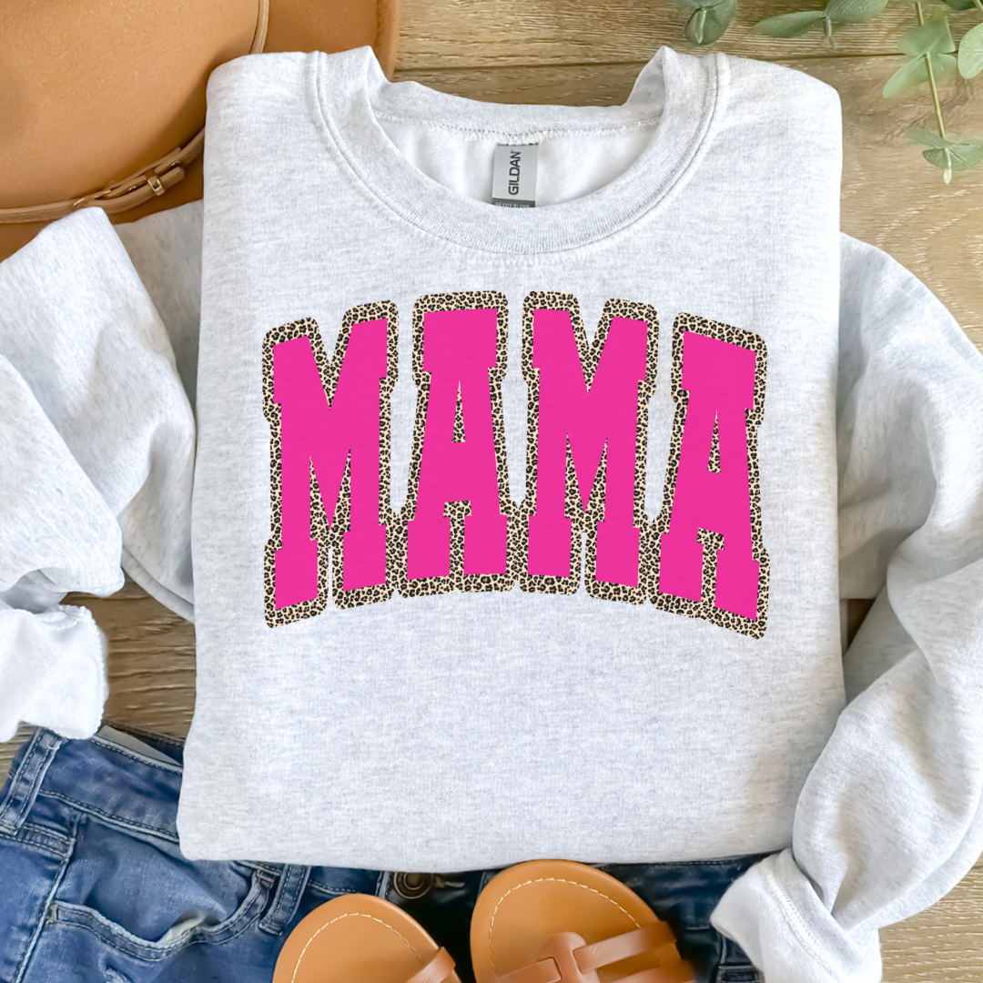 *Pre-Order* Mama Tee/Crewneck (Black OR Pink) - YOU PICK COLOR