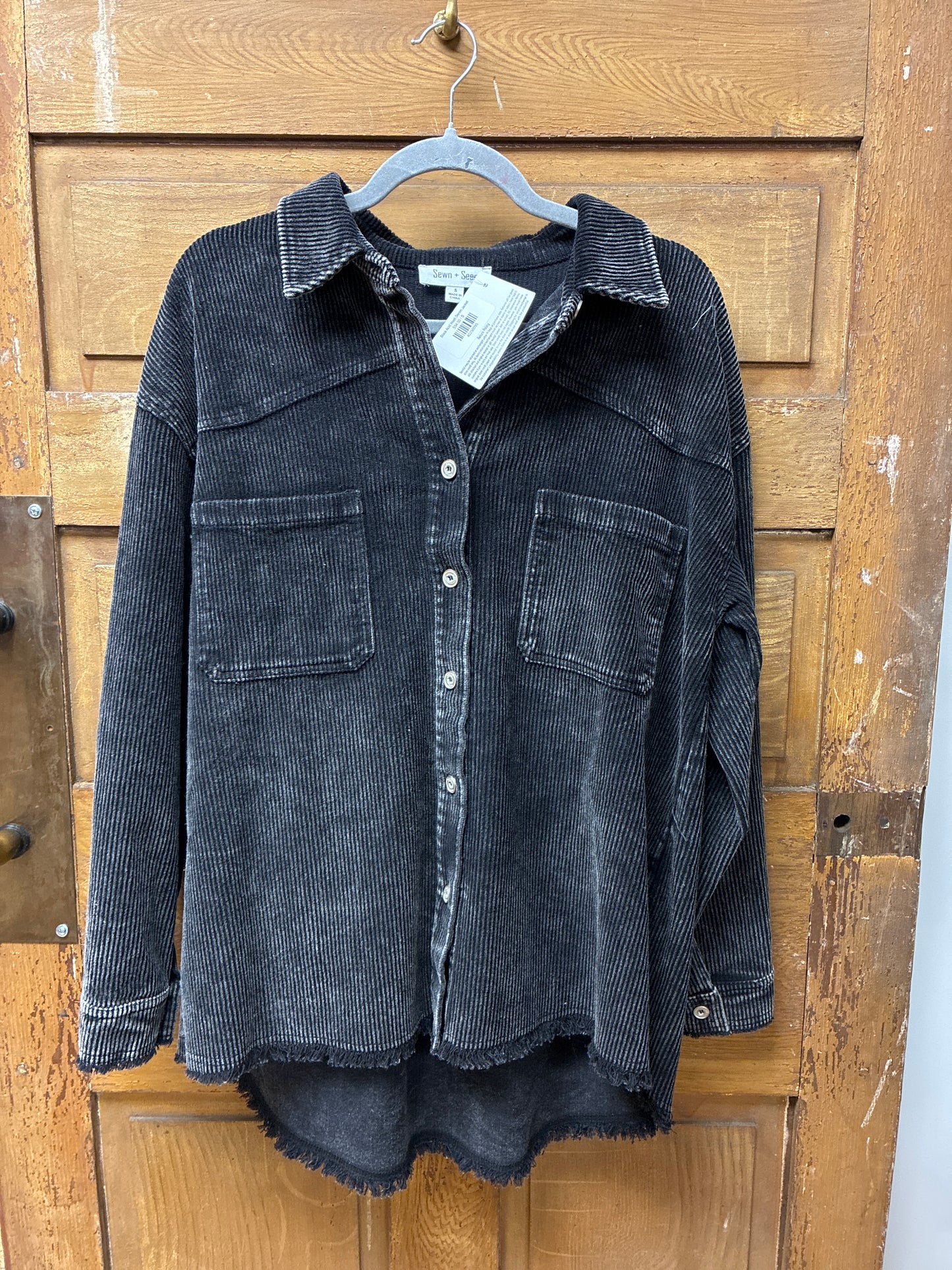 Black Acid Wash Denim Jacket