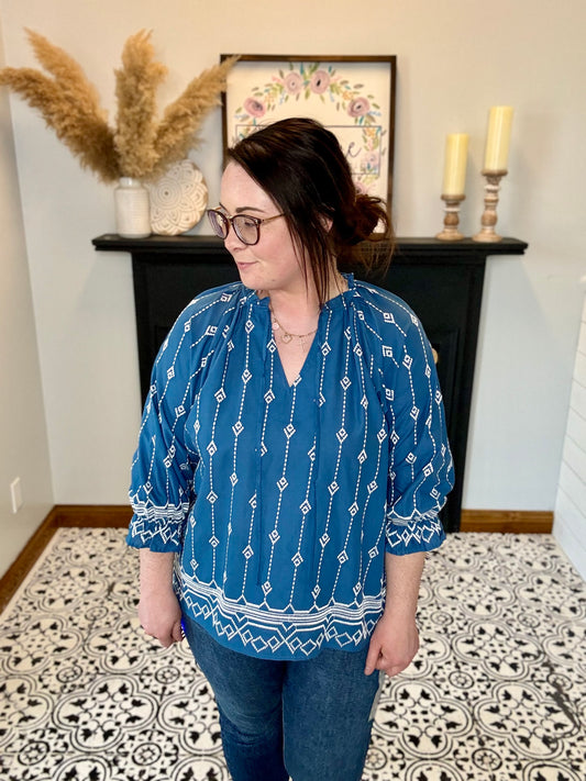 Delilah Embroidered Blouse
