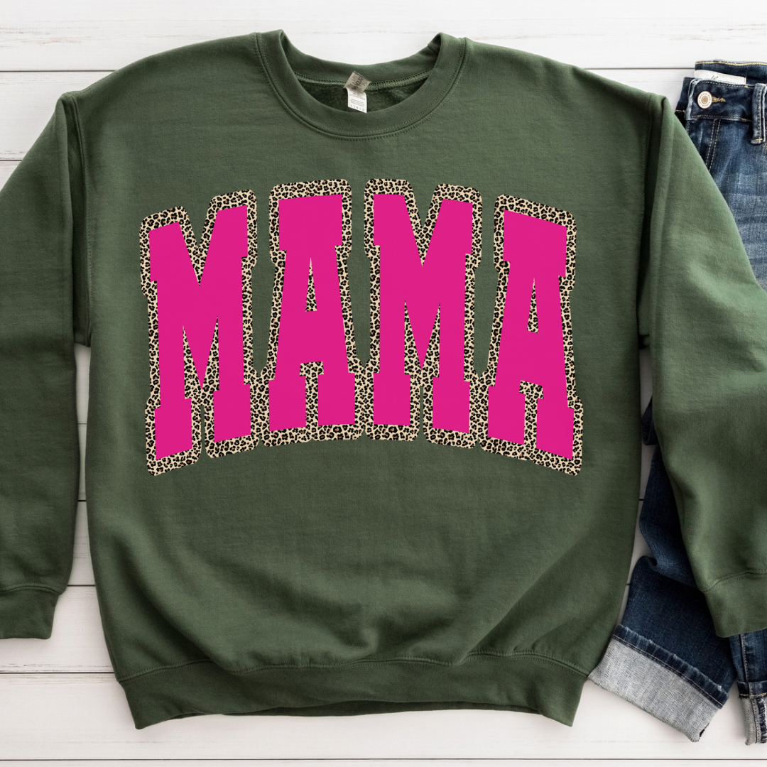 *Pre-Order* Mama Tee/Crewneck (Black OR Pink) - YOU PICK COLOR