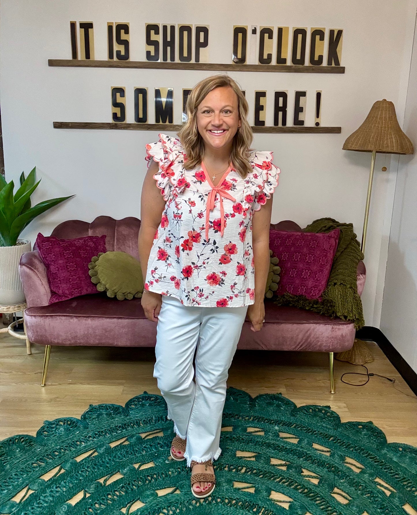 Poppy Ruffle Top