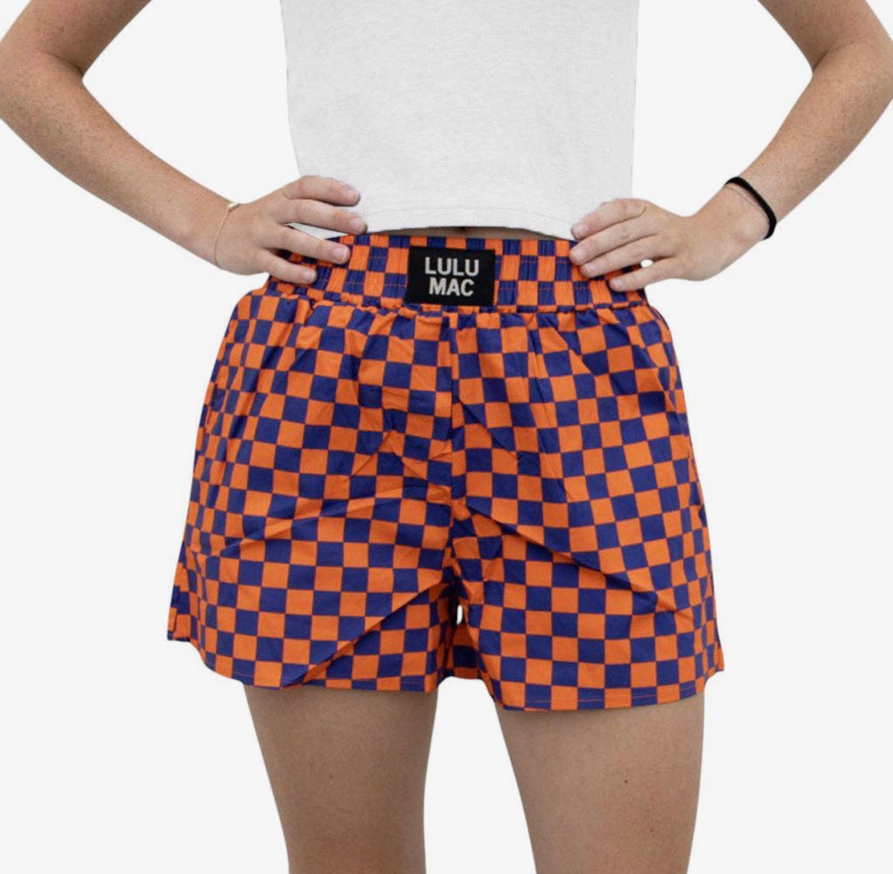 Orange & Blue Checkered Boxers