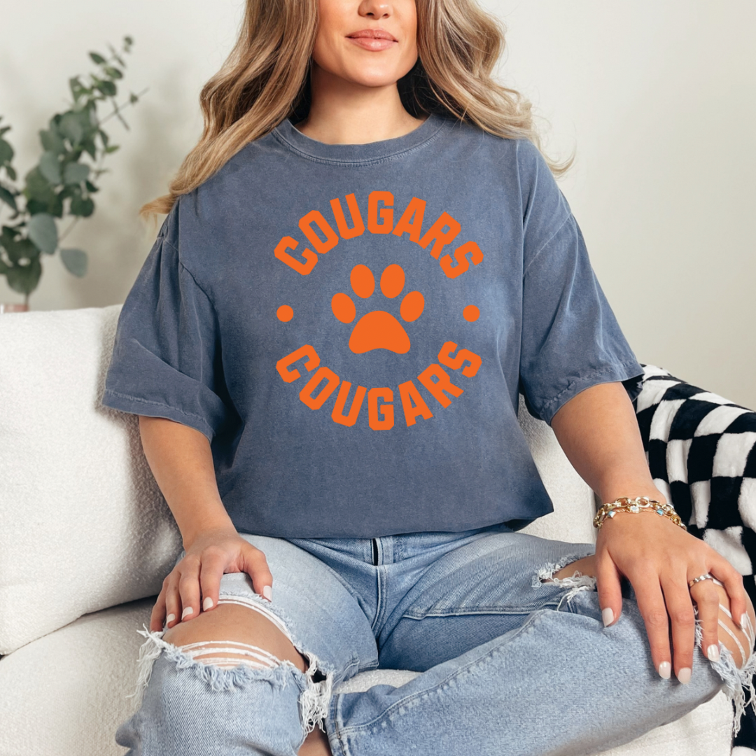 *Pre-Order* Cougars Tee - Navy (Youth and Adult)