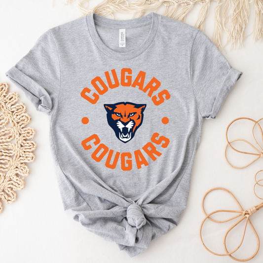 *Pre-Order* Cougars Tee - Grey (Youth and Adult)
