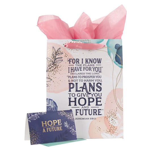 For I know the Plans Lg. Gift Bag Set