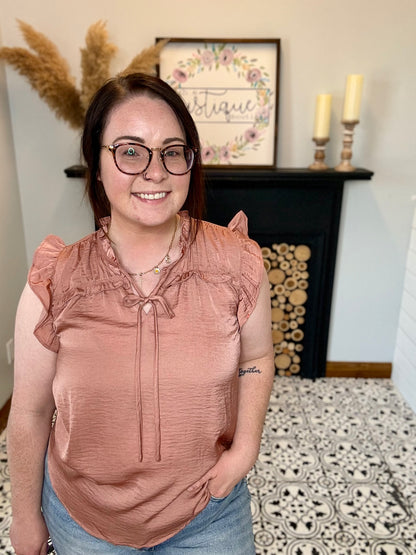 Ariana Front-Tie Blouse