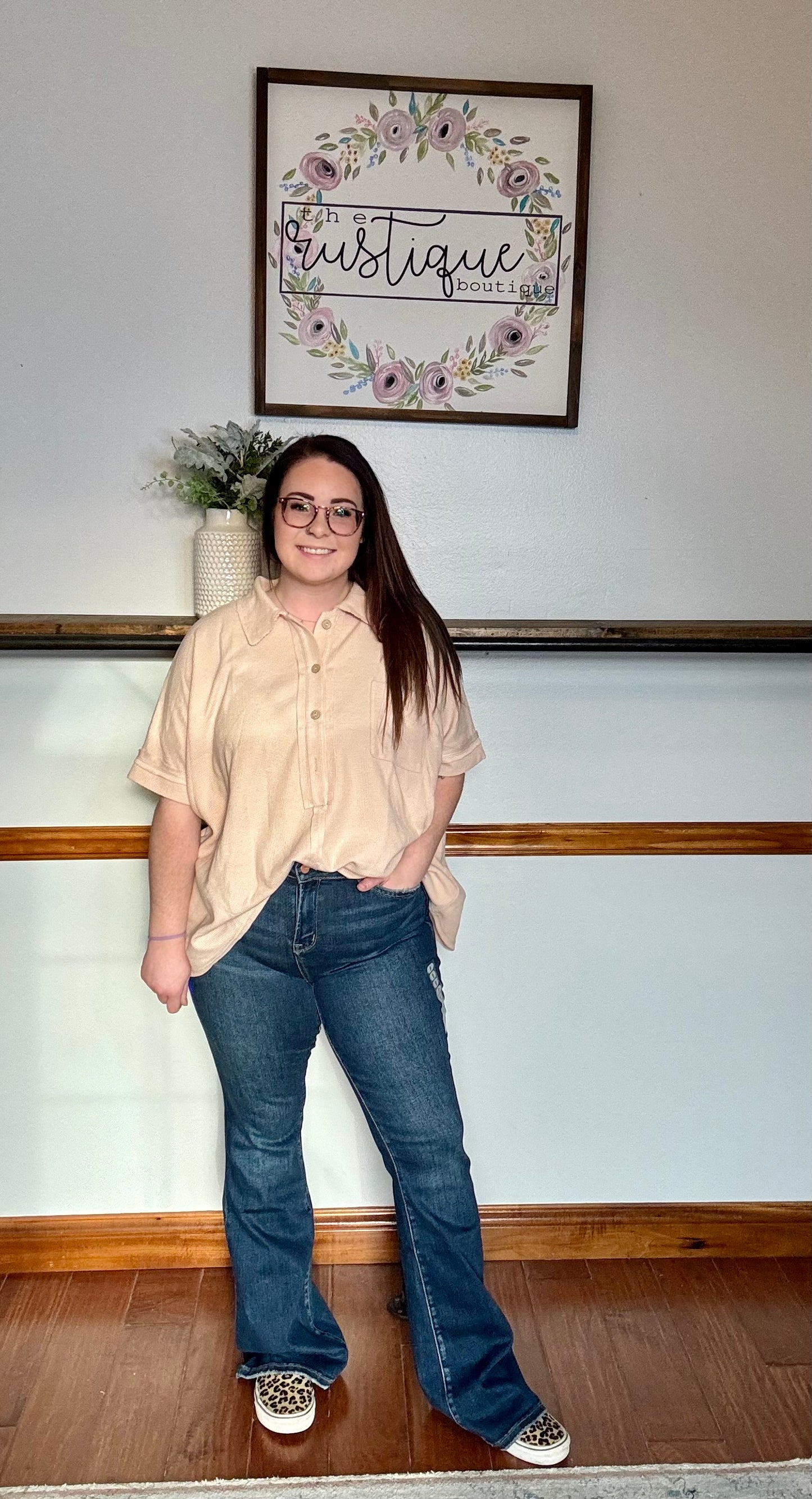 Sophia Dark Wash Flares