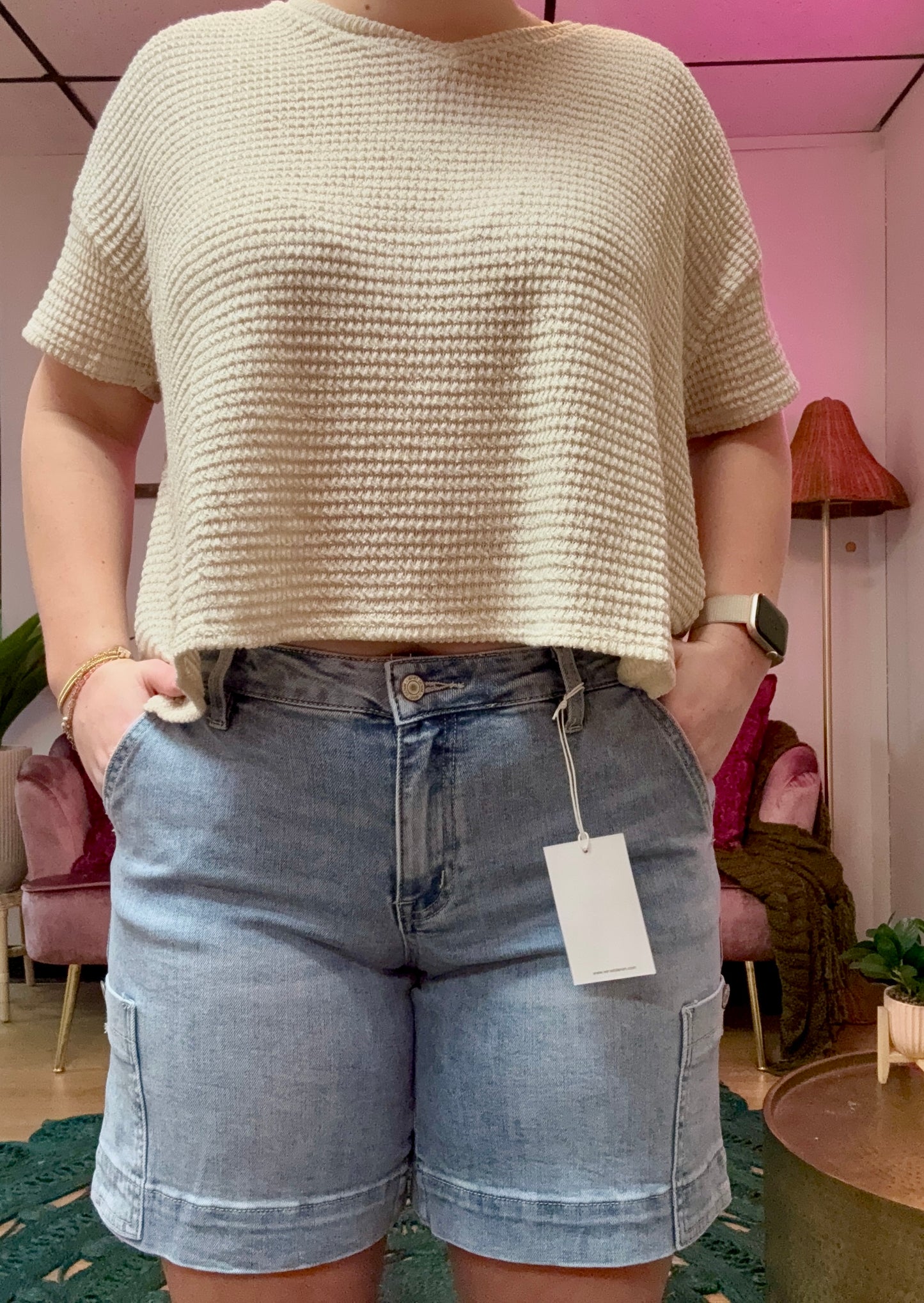 Maren Light Wash Shorts