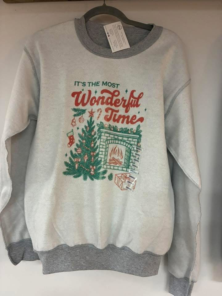It's The Most Wonderful Time Inside-Out Crewneck