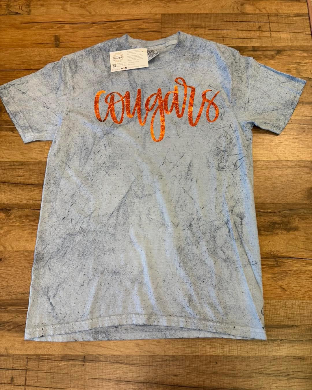Marbled Foil Cougars Tee