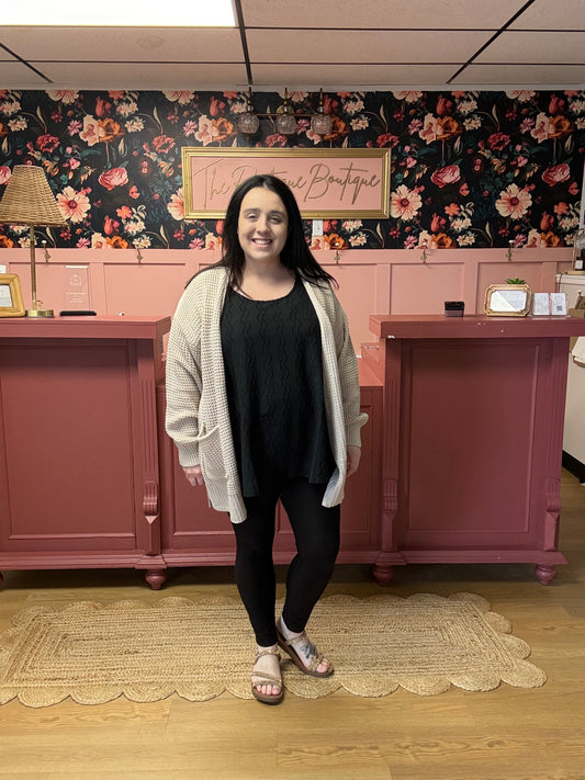 Textured Tank - Black