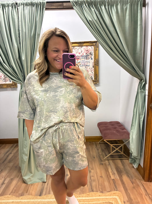 Camo Shorts Set