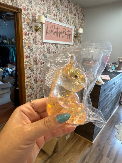 Glitter unicorn squishy