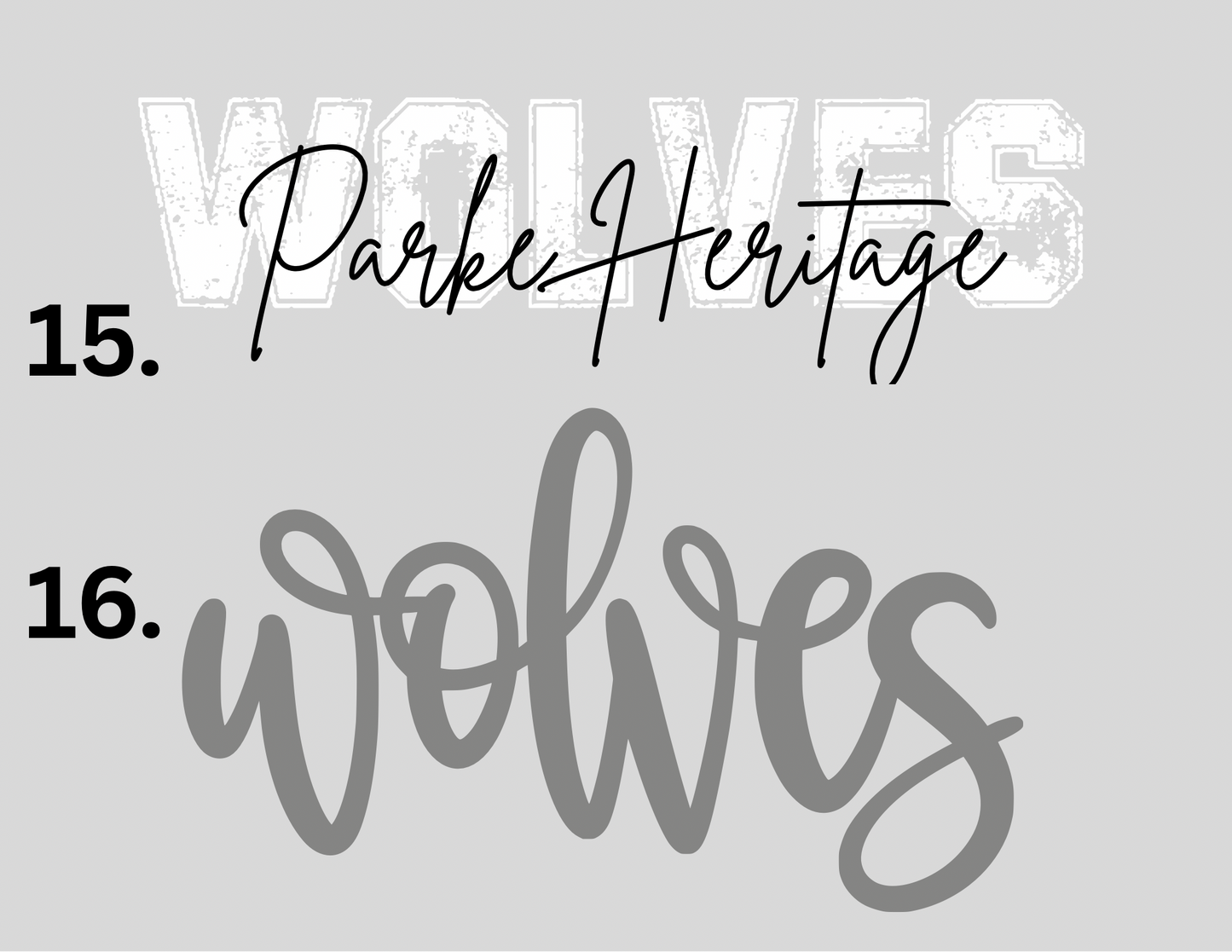 *INFANT/TODDLER* Custom PARKE HERITAGE Spiritwear