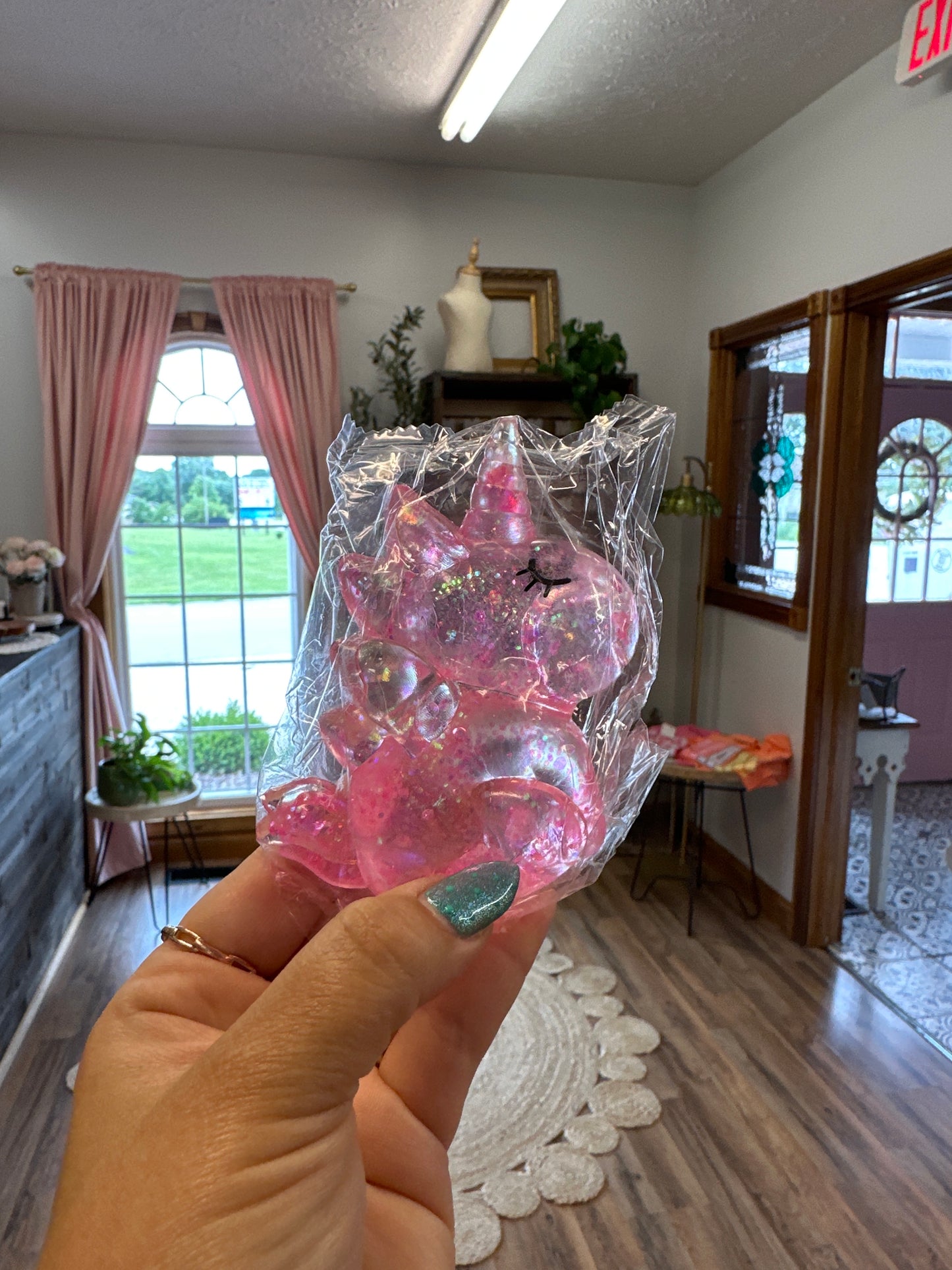 Glitter unicorn squishy