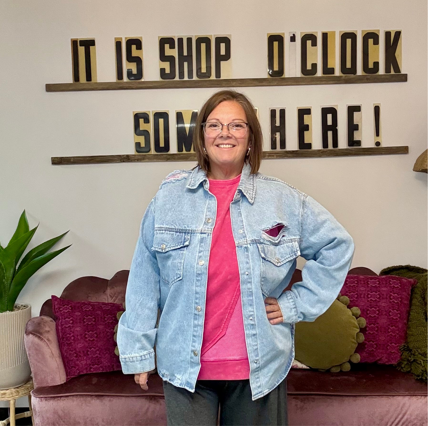 Distressed Jean Jacket
