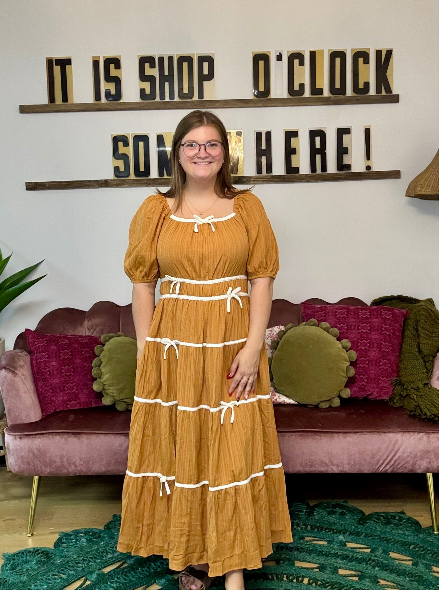 Callie Bow Maxi Dress