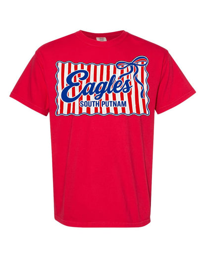 *ANY SCHOOL - Stripe Bow Tee / Crewneck*