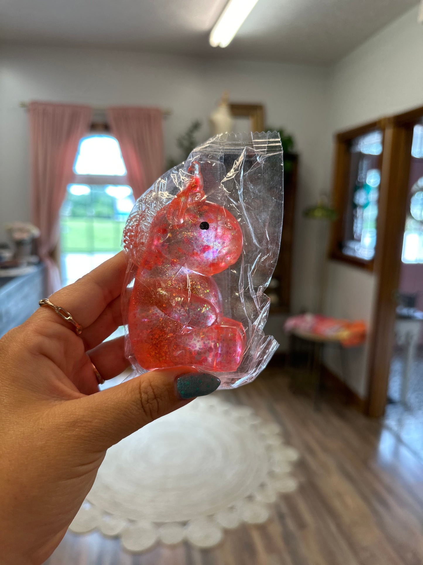 Glitter unicorn squishy