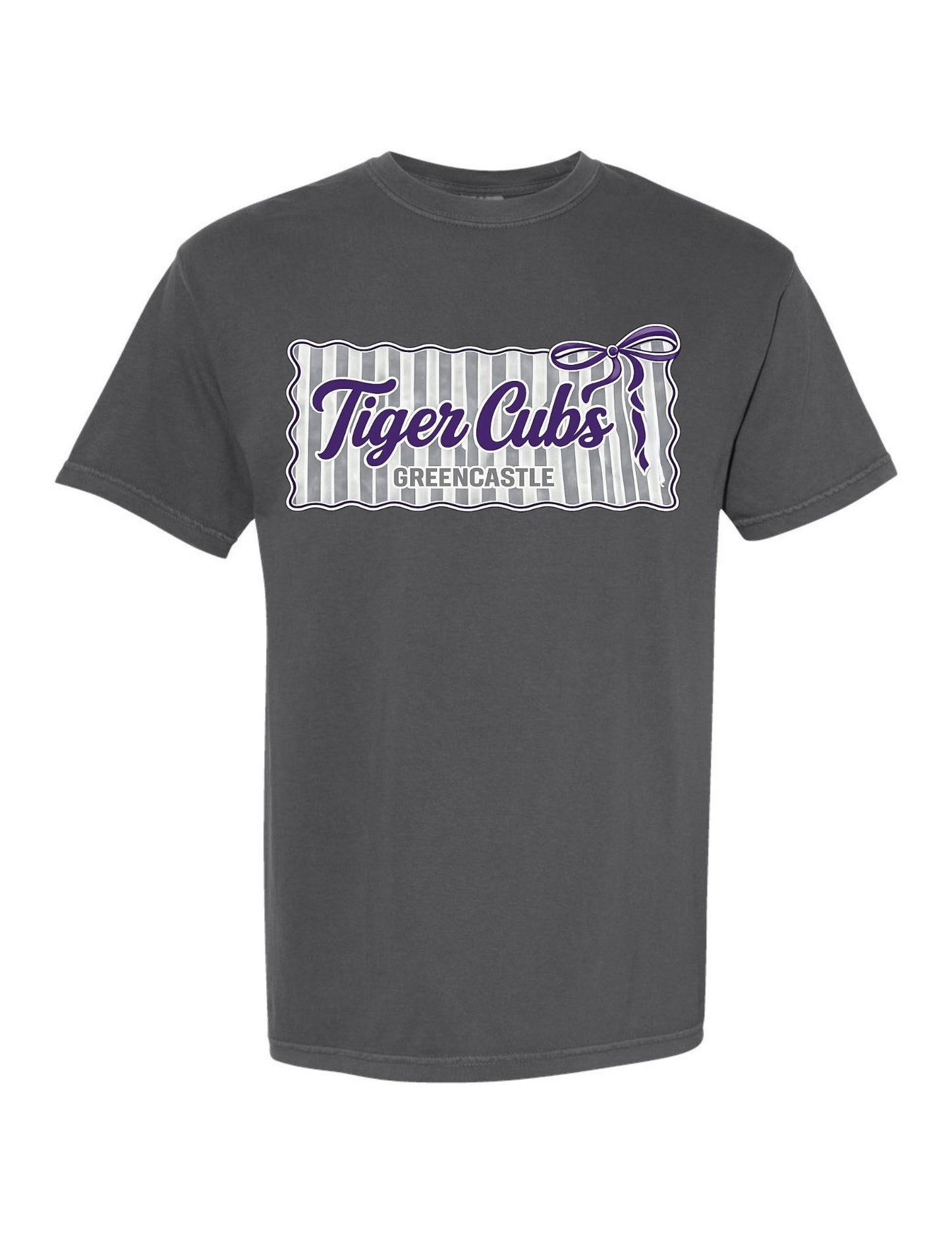 *ANY SCHOOL - Stripe Bow Tee / Crewneck*