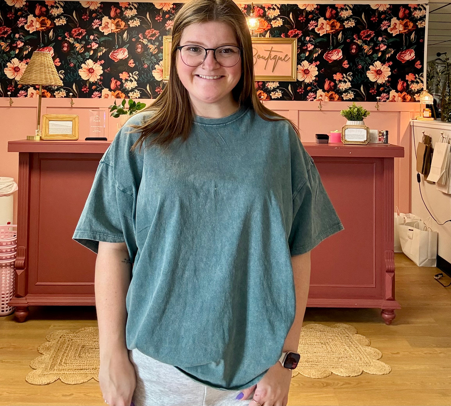 Maylee Basic Tee - Dark Teal