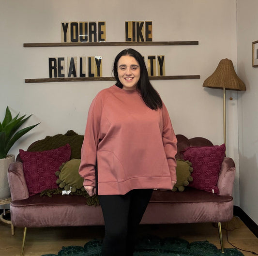 Scuba Pullover - Winter Rose