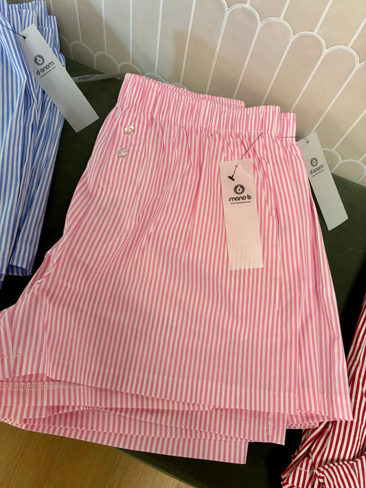 Stripe Boxer Shorts - Pink
