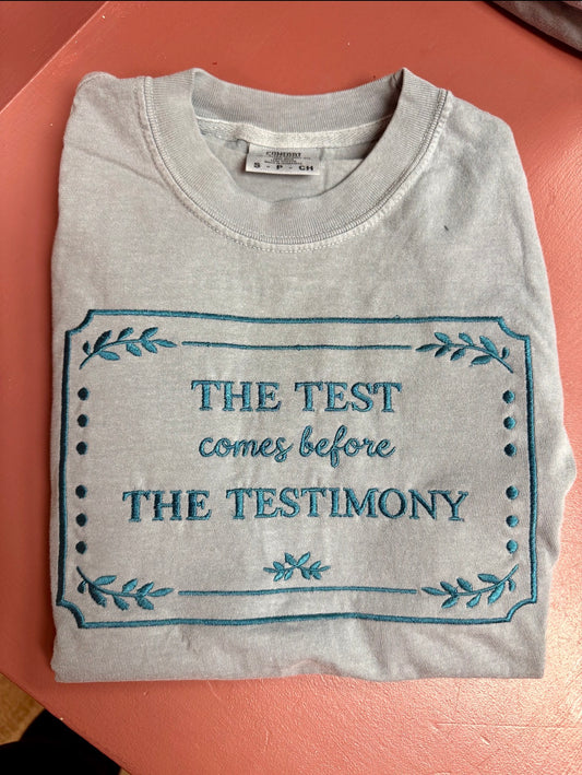 Embroidered Testimony Tee