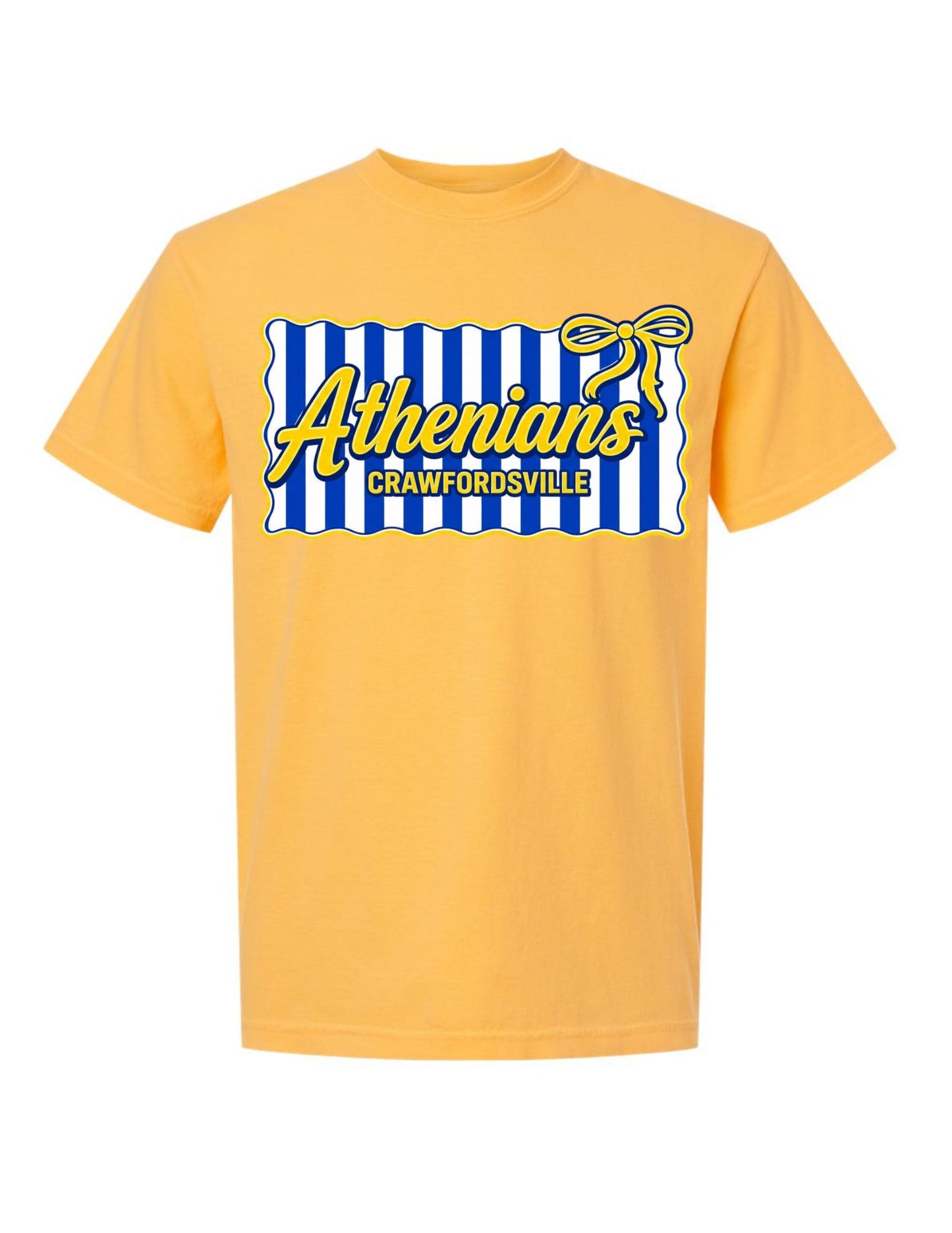 *ANY SCHOOL - Stripe Bow Tee / Crewneck*