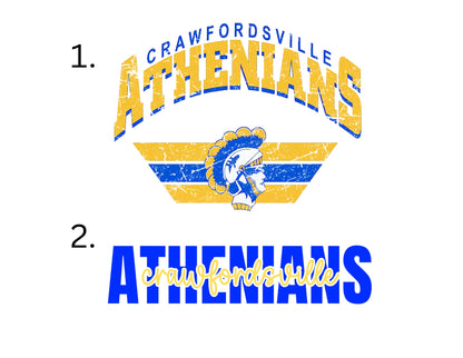 *ADULT* Custom CRAWFORDSVILLE Spiritwear