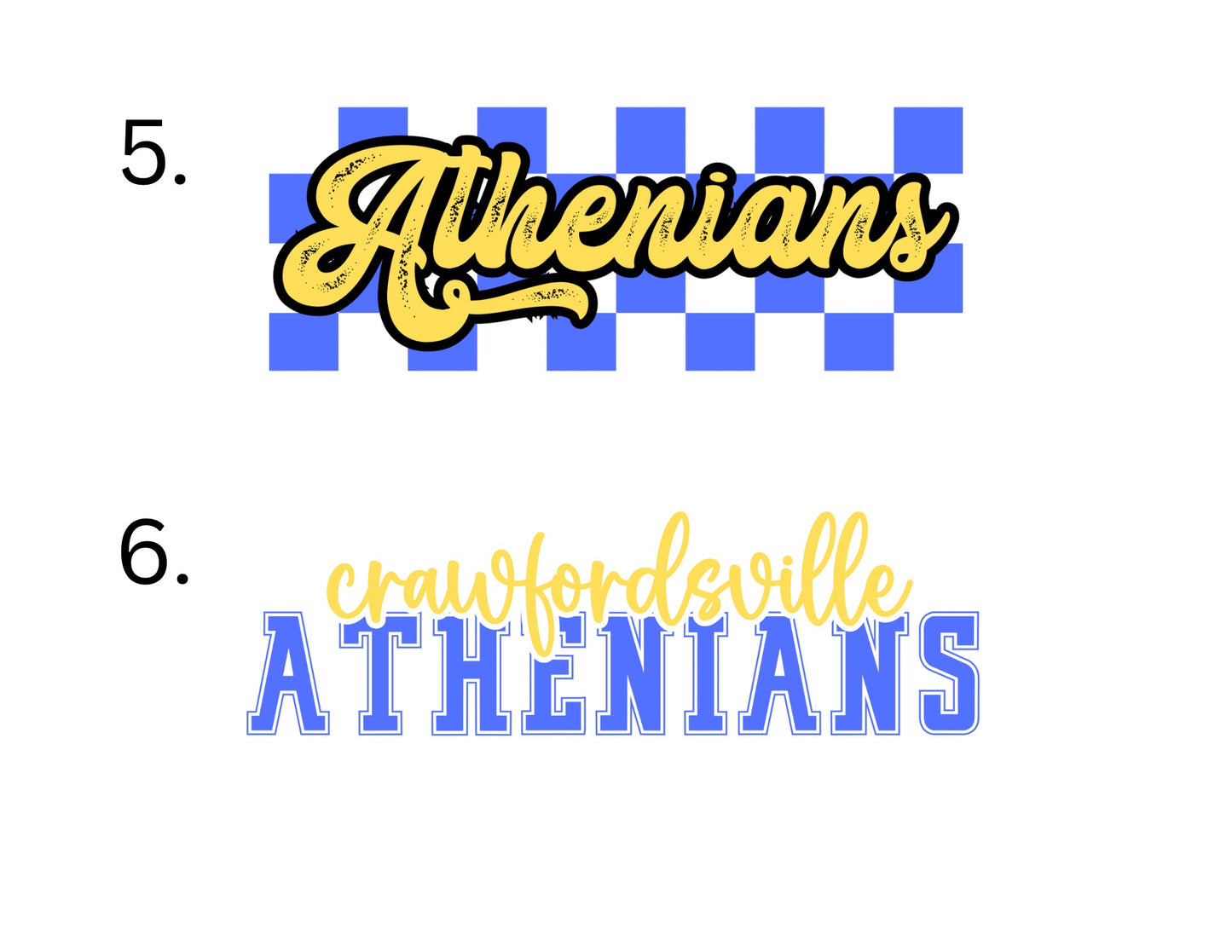 *ADULT* Custom CRAWFORDSVILLE Spiritwear