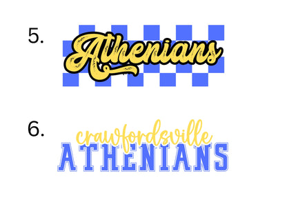 *ADULT* Custom CRAWFORDSVILLE Spiritwear