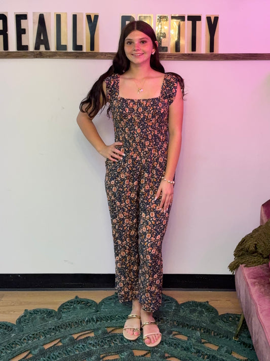 Floral Gaucho Jumpsuit