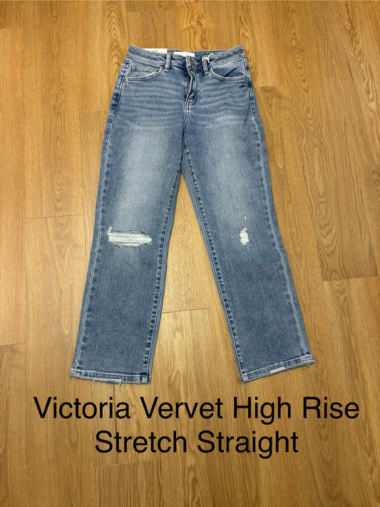 Victoria Vervet High Rise Stretch Straight