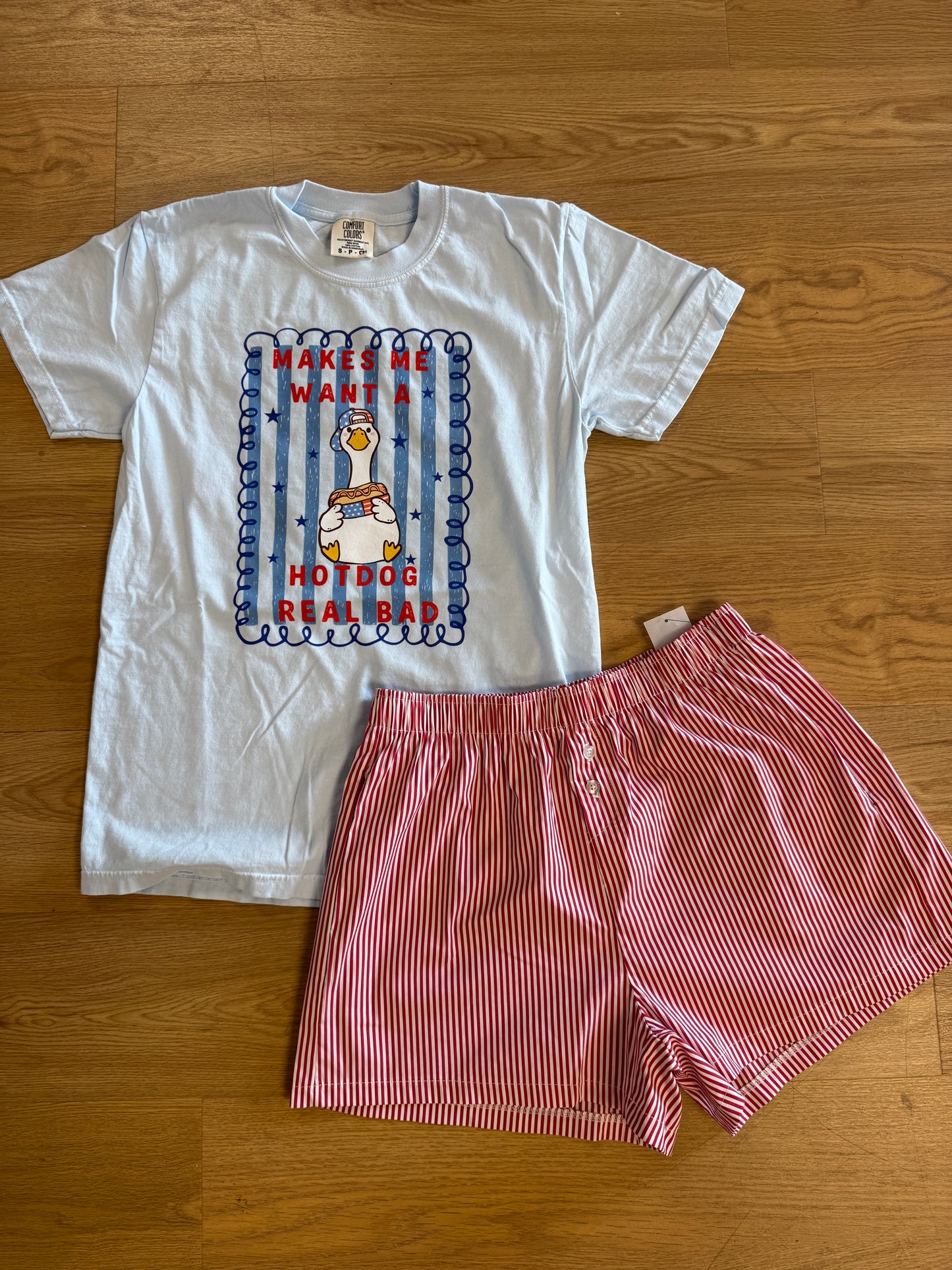 Hot Dog Goose Tee