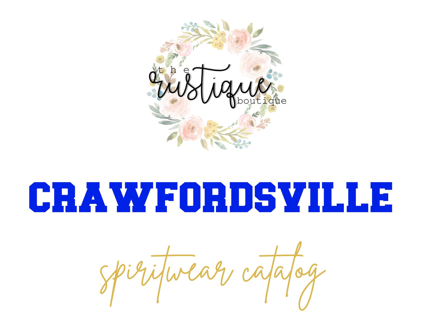 *ADULT* Custom CRAWFORDSVILLE Spiritwear