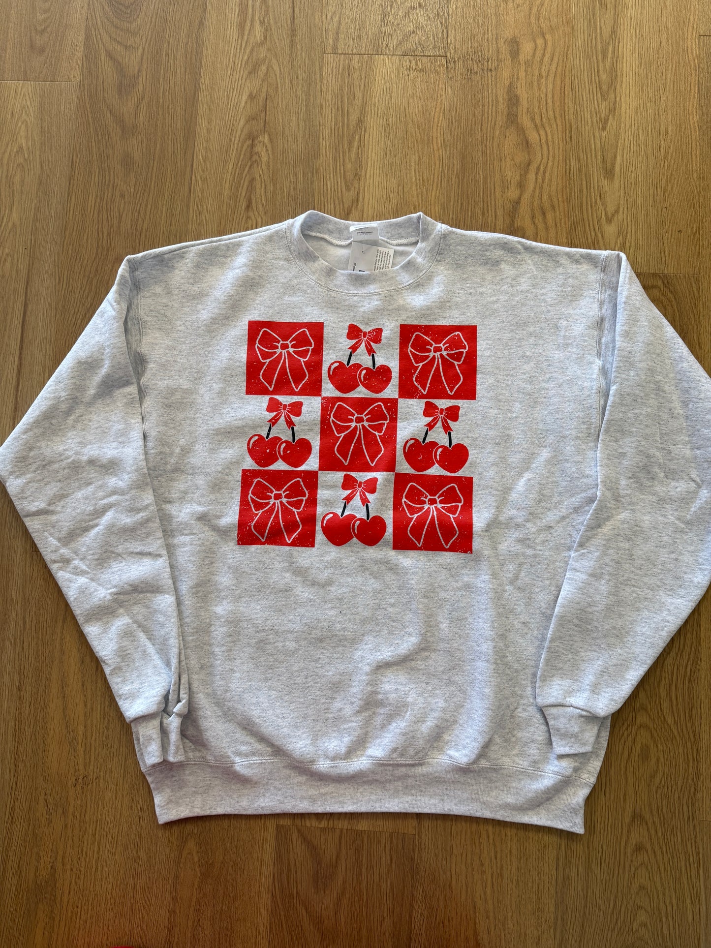 Cherry Bow Crewneck