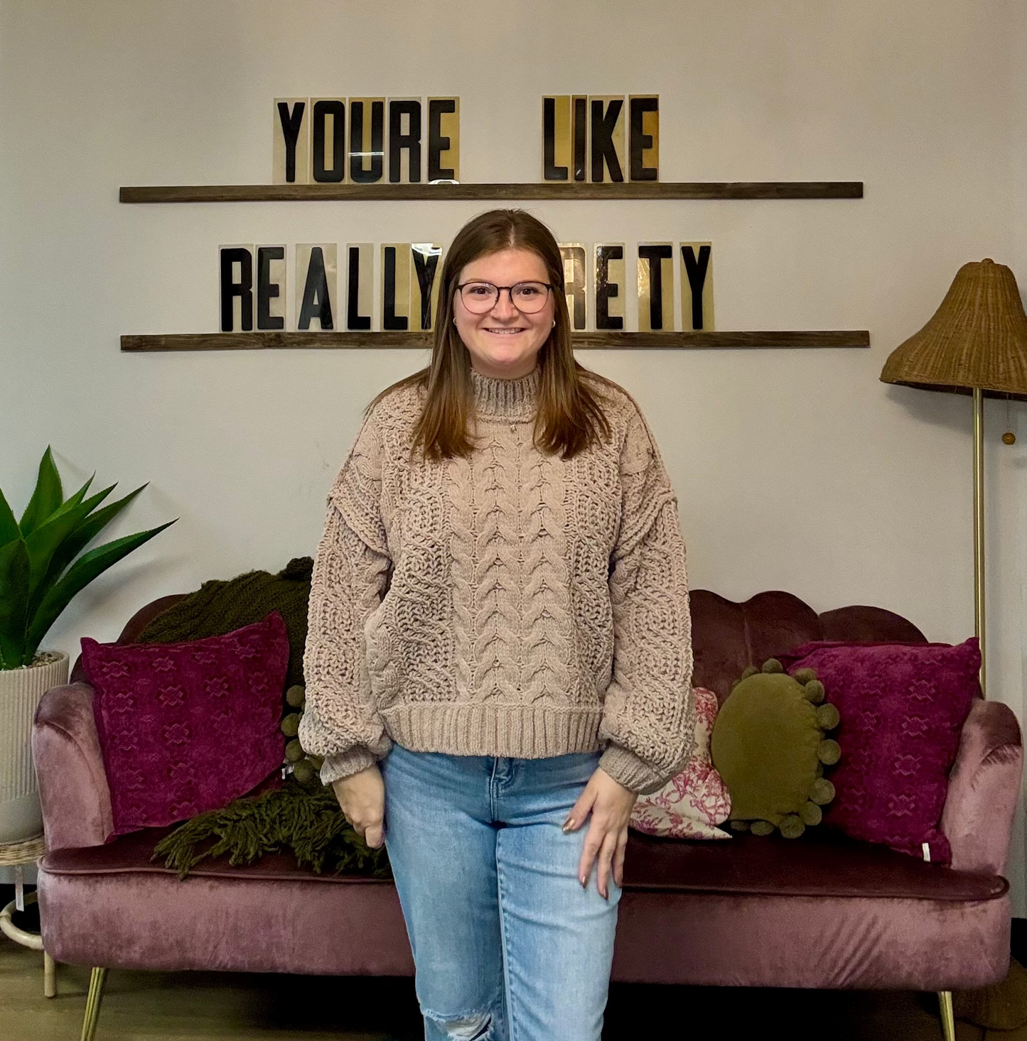 Juliette Cable Knit Sweater - Mocha