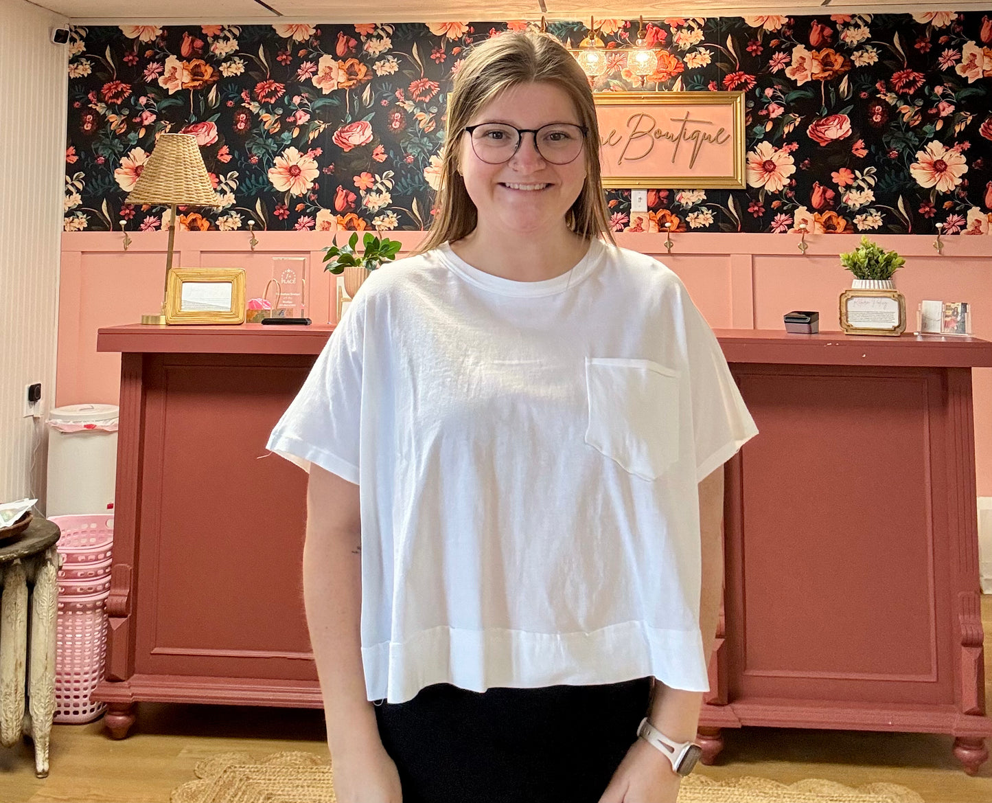 Basic Boxy Tee - White