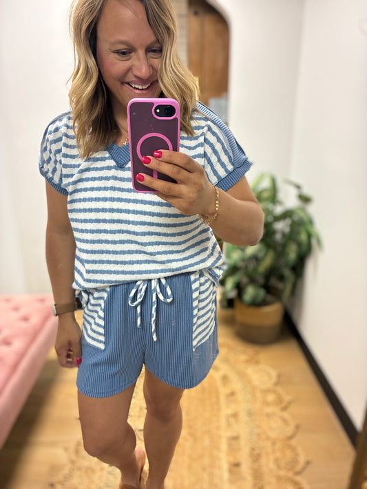 Trudy Short Set - Blue