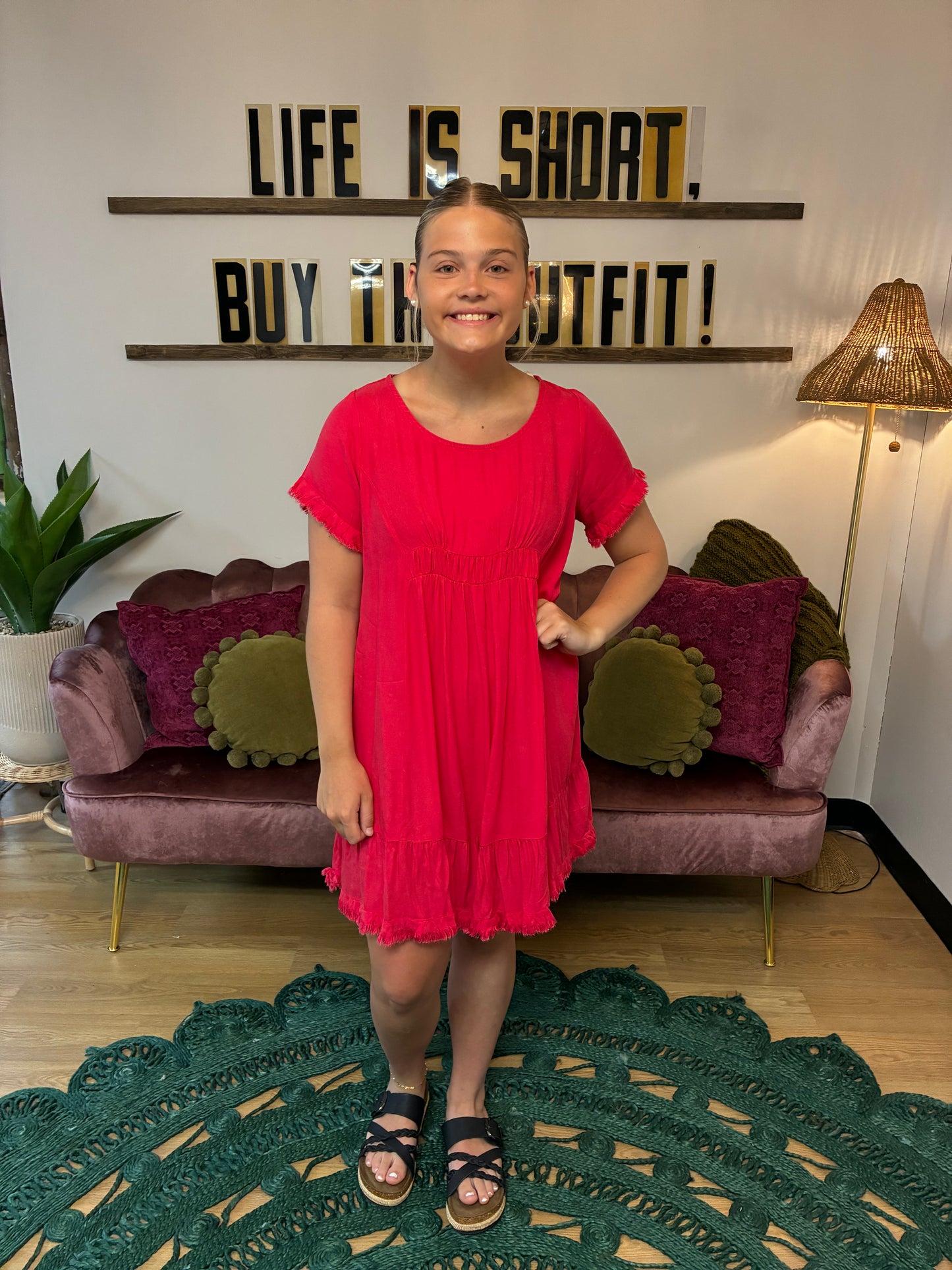 Maya Frayed Dress