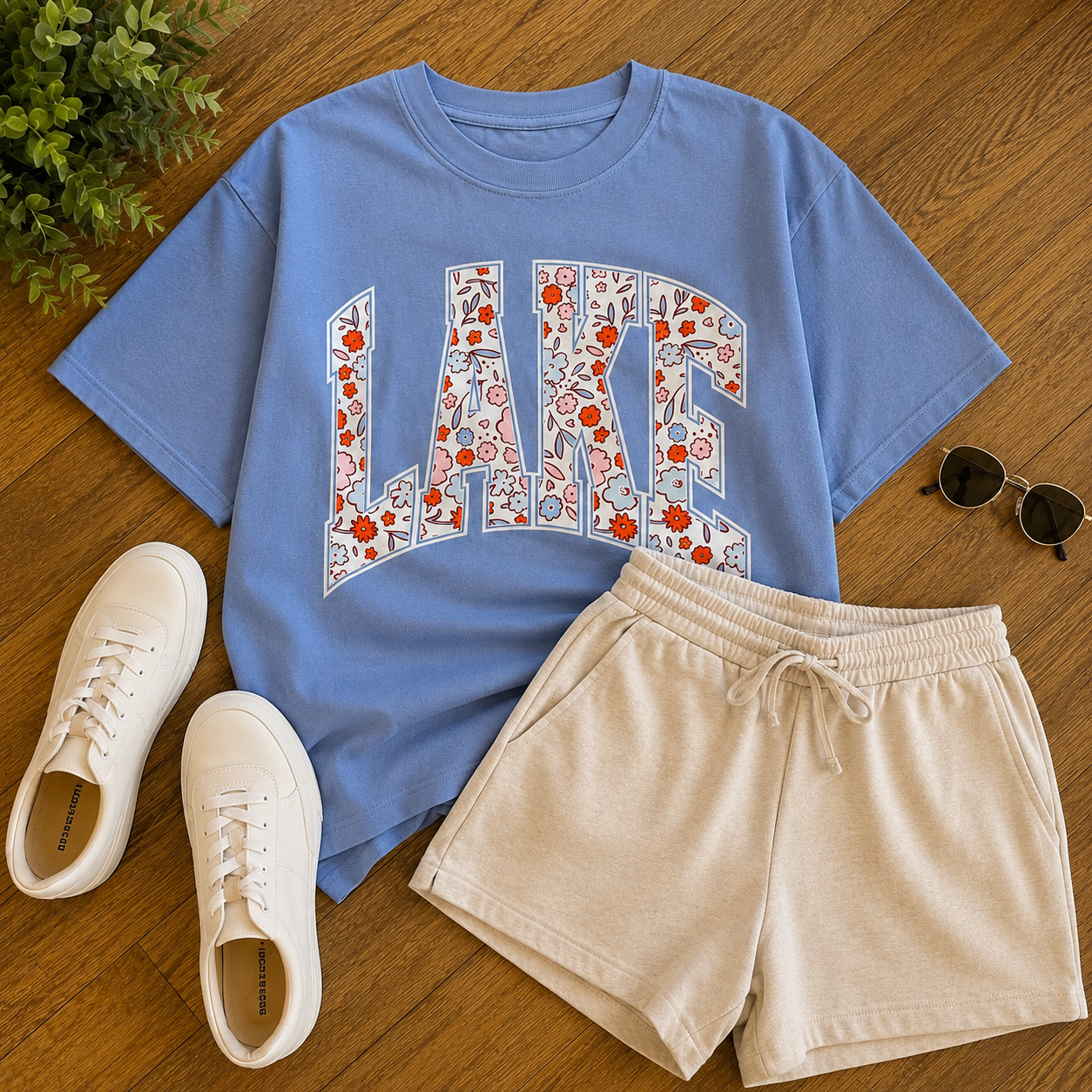 Lake Floral Tee