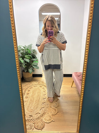 Shylah Striped Pant Set