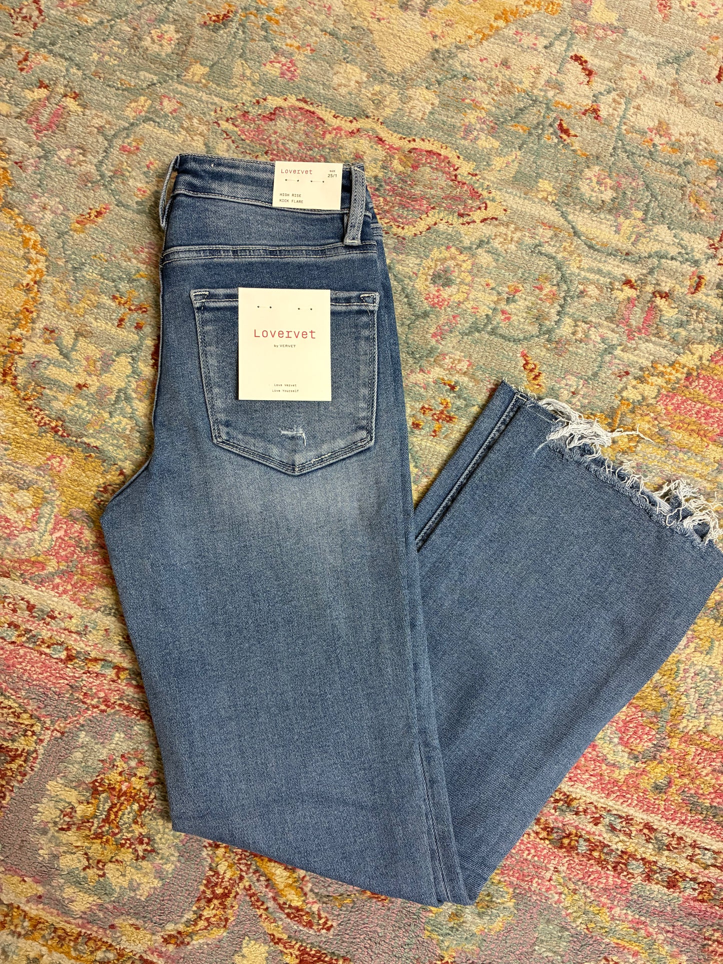 Raw-Hem Kick Flare - Lt. Wash